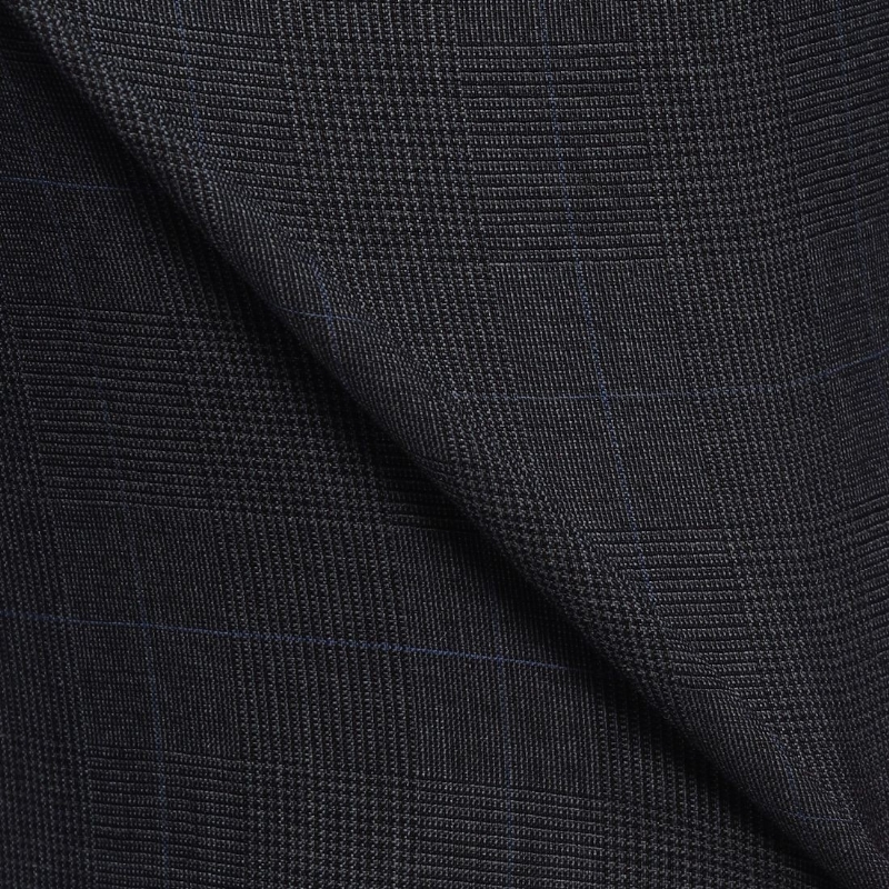 BARNEYS NEW YORK チェック柄スーツ NAVY