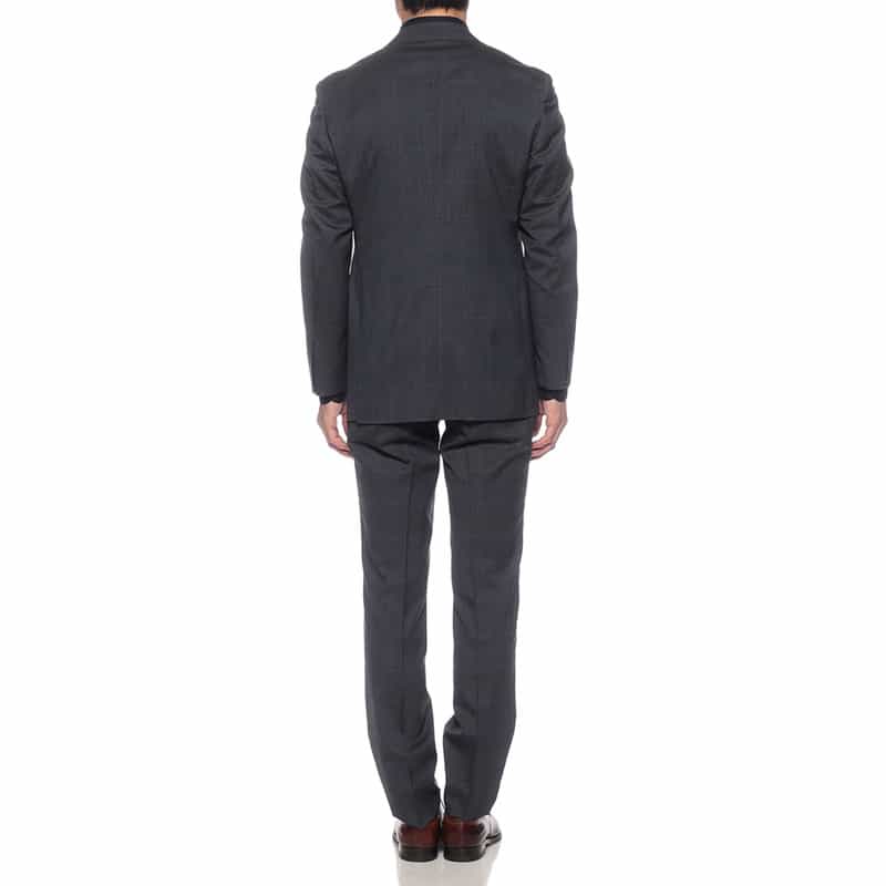 BARNEYS NEW YORK チェック柄スーツ NAVY