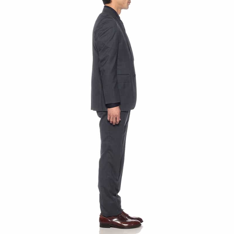 BARNEYS NEW YORK チェック柄スーツ NAVY