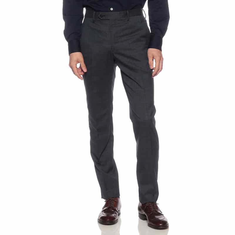 BARNEYS NEW YORK チェック柄スーツ NAVY