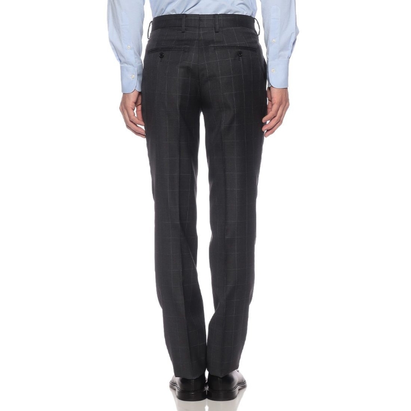 BARNEYS NEW YORK ウインドーペーン柄スーツ DARK GRAY