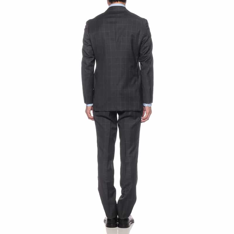 BARNEYS NEW YORK ウインドーペーン柄スーツ DARK GRAY
