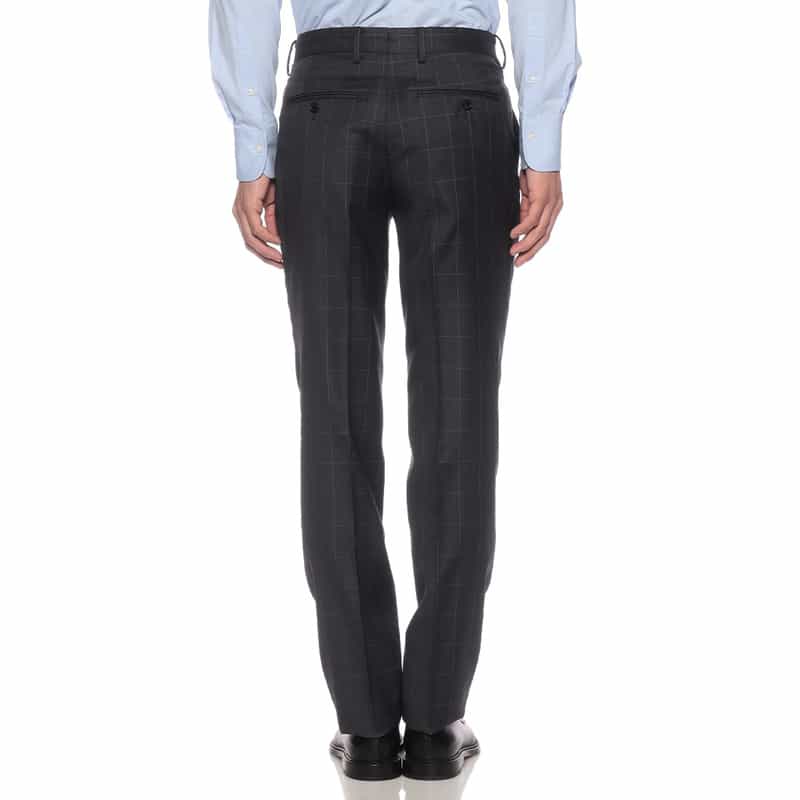 BARNEYS NEW YORK ウインドーペーン柄スーツ DARK GRAY