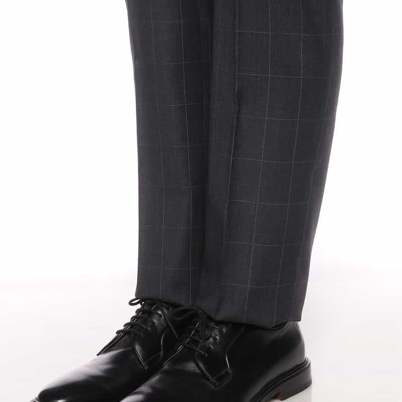 BARNEYS NEW YORK ウインドーペーン柄スーツ DARK GRAY