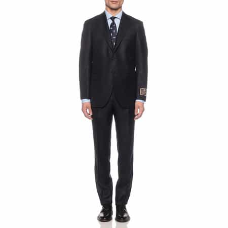 BARNEYS NEW YORK スーツ 3点セット グレーとネイビー46サイズ Select Shop 3ピースカラーフォーマルスーツ ネイビーグレー/BB6