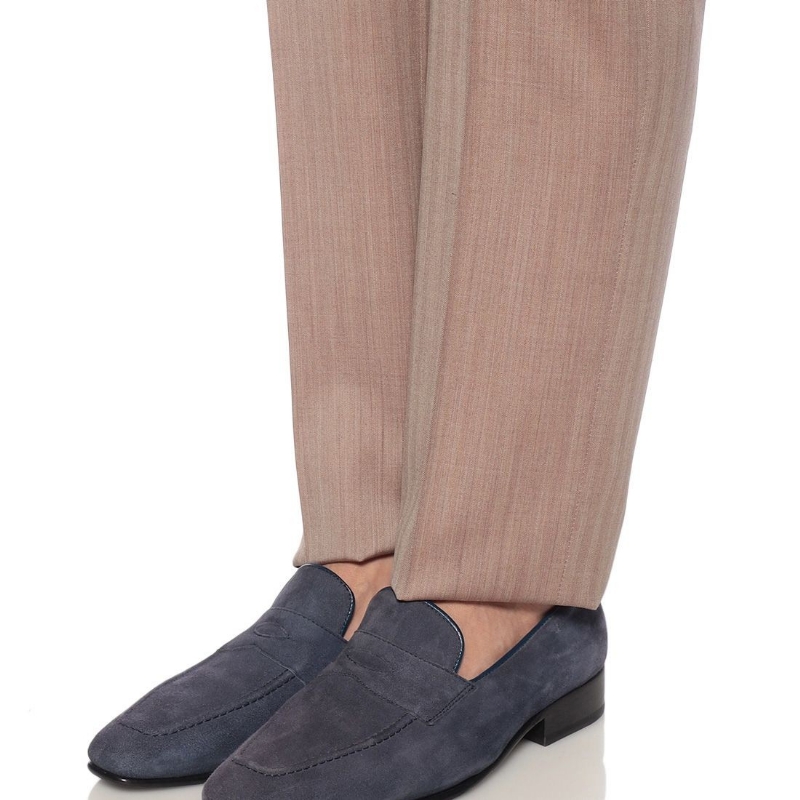 BARNEYS NEW YORK ヘリンボーン柄スーツ BEIGE