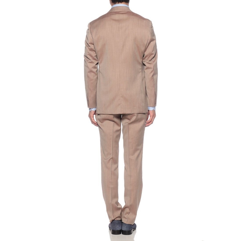 BARNEYS NEW YORK ヘリンボーン柄スーツ BEIGE