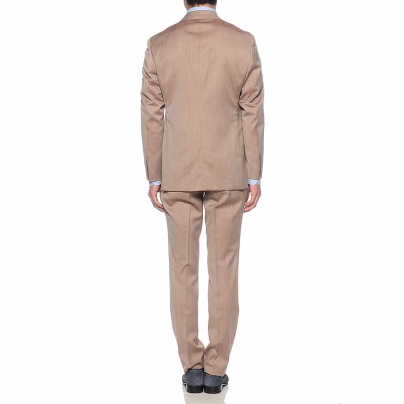 BARNEYS NEW YORK ヘリンボーン柄スーツ BEIGE