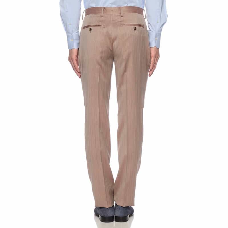 BARNEYS NEW YORK ヘリンボーン柄スーツ BEIGE