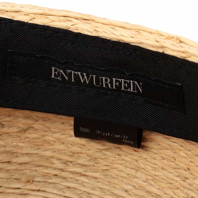 ENTWURFEIN ラフィア素材キャスケット BEIGE