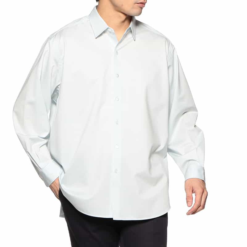 KANEMASA PHIL. レギュラーカラーシャツ BLUE