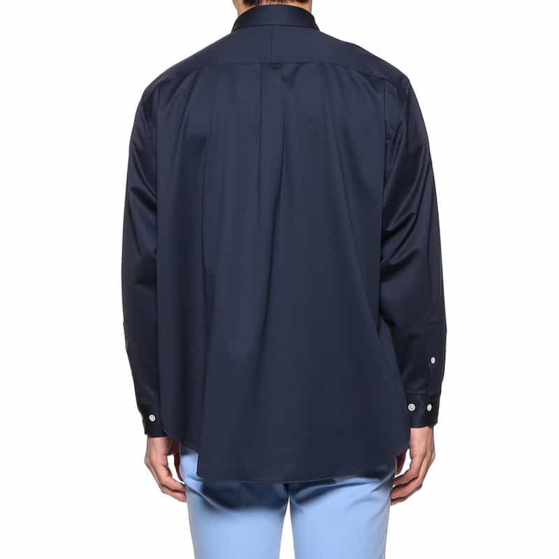 KANEMASA PHIL. レギュラーカラーシャツ NAVY