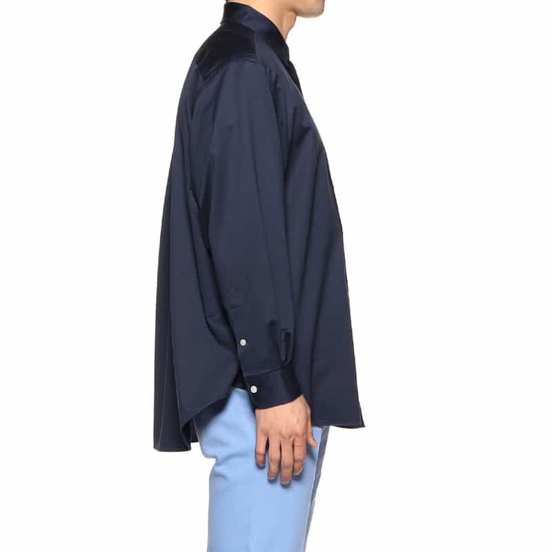 KANEMASA PHIL. レギュラーカラーシャツ NAVY