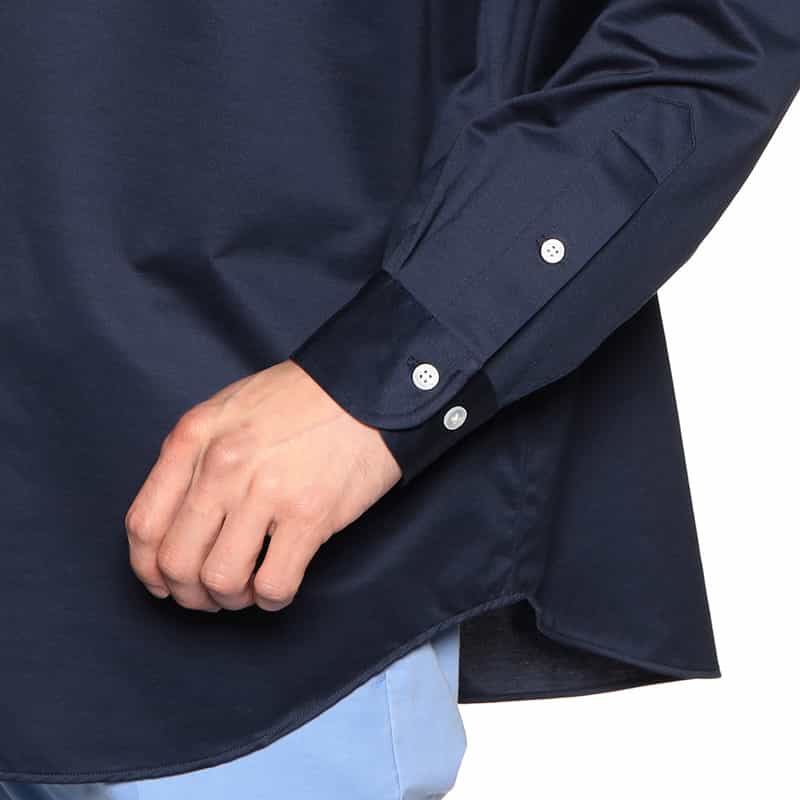 KANEMASA PHIL. レギュラーカラーシャツ NAVY