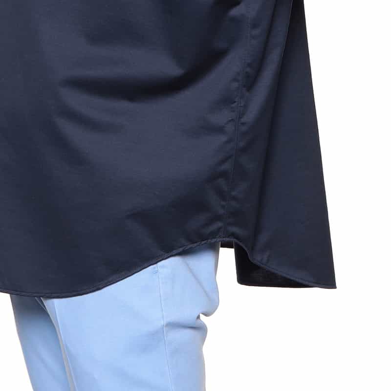 KANEMASA PHIL. レギュラーカラーシャツ NAVY