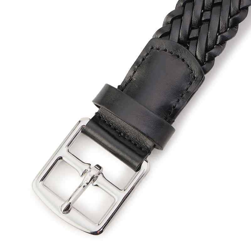 ANDERSONS ANDERSONS<アンダーソンズ>レザーメッシュベルト 30mm BLACK