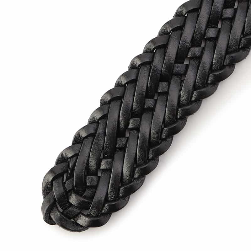 ANDERSONS ANDERSONS<アンダーソンズ>レザーメッシュベルト 30mm BLACK