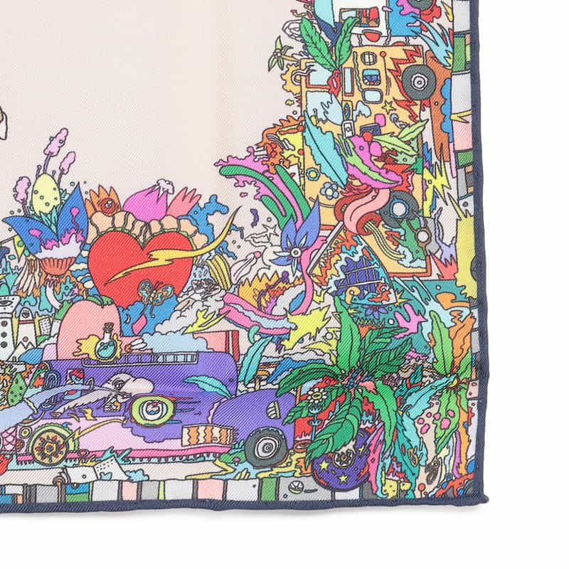 DIEFFE KINLOCH ポケットチーフ BEIGE