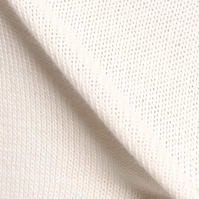 FEDELI スーピマコットンニットプルオーバー WHITE