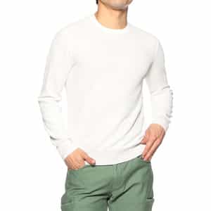 ジャカードコットンニットプルオーバー