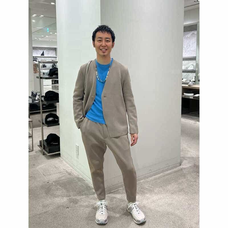 GRANSASSO ジャカードコットンニットプルオーバー BLUE
