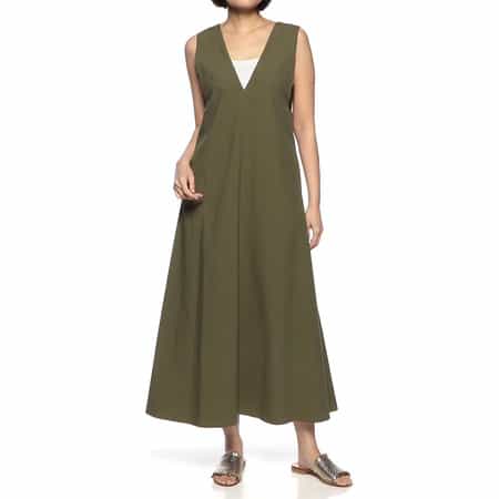 ウォッシャブル Vネックジャンパースカート（2214057）｜BARNEYS NEW 
