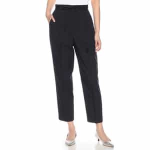 ウォッシャブル ドローストリングクロップドパンツ