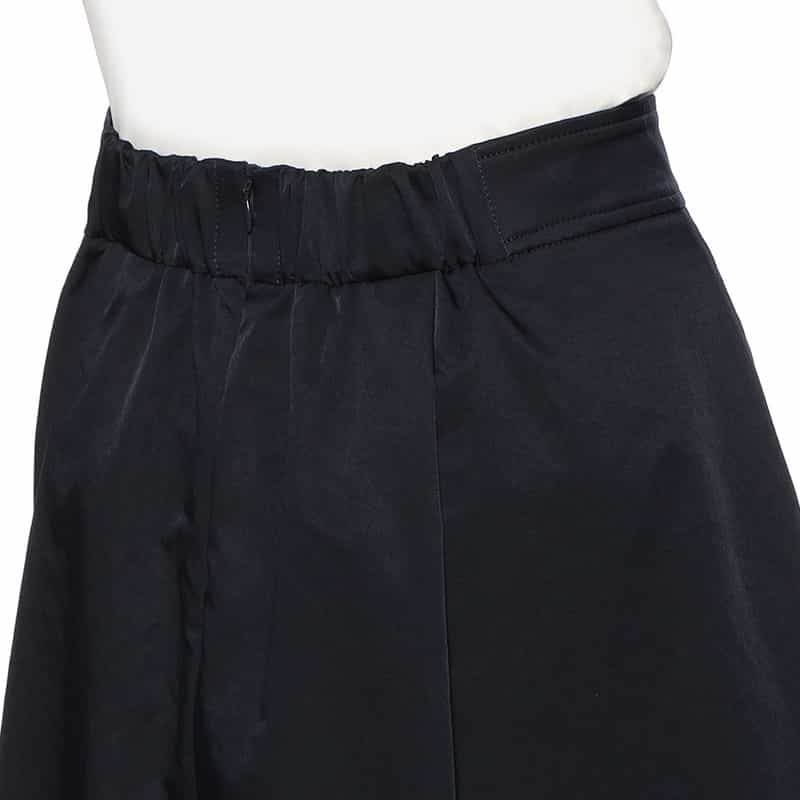 BARNEYS NEW YORK ウォッシャブル ボリュームタックスカート DARK NAVY
