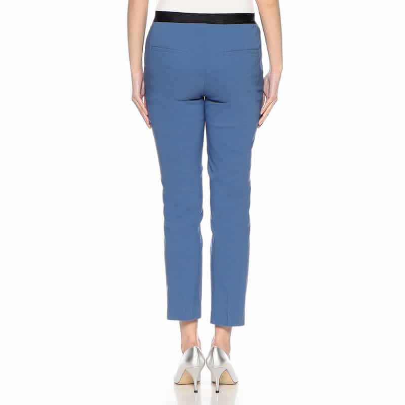 BARNEYS NEW YORK ウォッシャブル バックウエストゴムパンツ BLUE