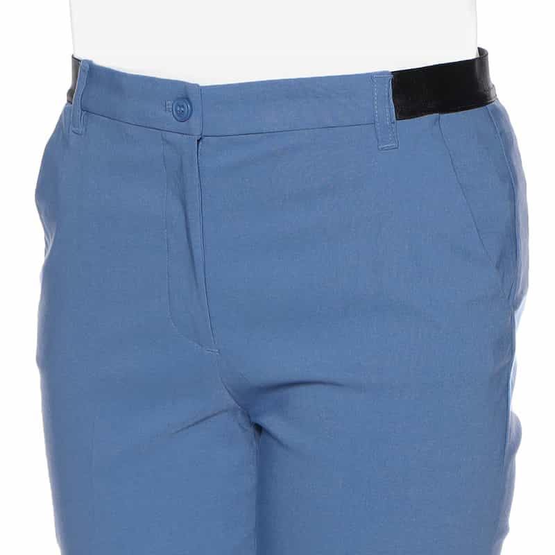 BARNEYS NEW YORK ウォッシャブル バックウエストゴムパンツ BLUE