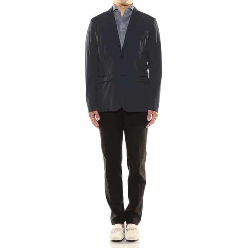 HERNO ストレッチナイロンジャケット "GA00021UL" NAVY