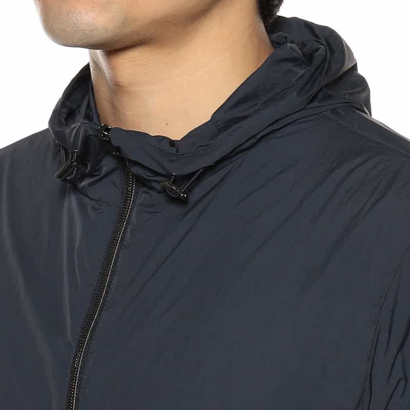 HERNO ナイロンジップパーカー "GI000419U" NAVY