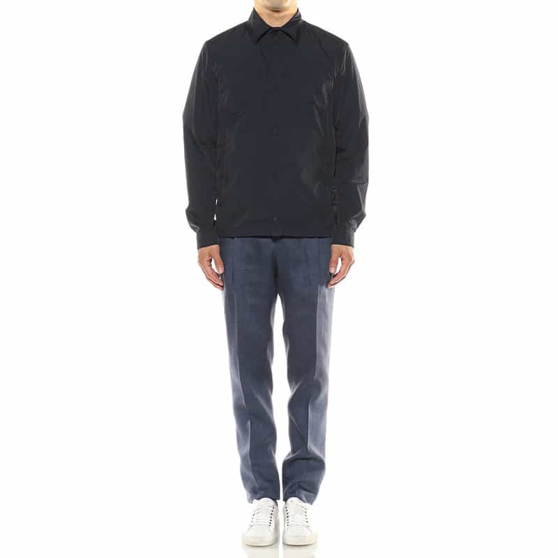 HERNO ナイロンシャツジャケット "GI000420U" NAVY