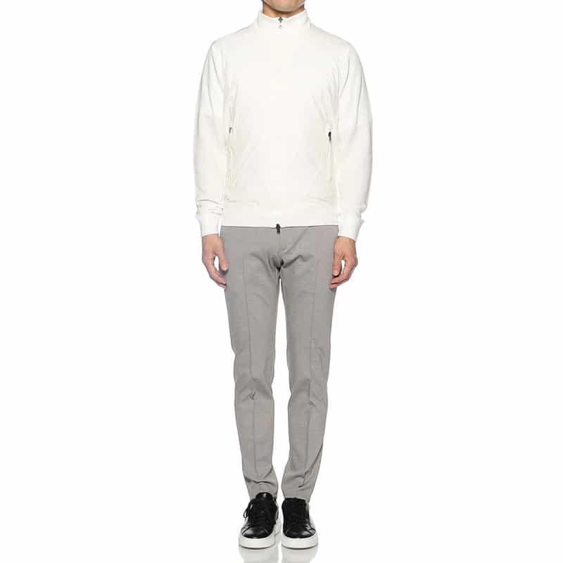 HERNO 切替ニットブルゾン WHITE