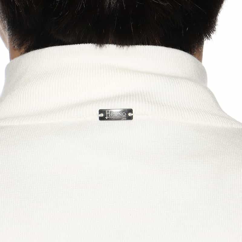HERNO 切替ニットブルゾン WHITE