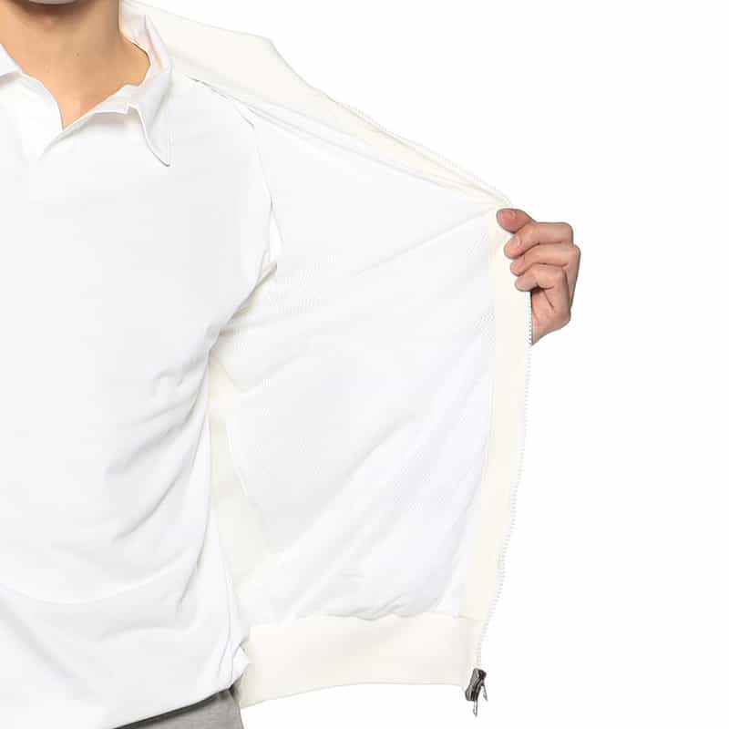 HERNO 切替ニットブルゾン WHITE