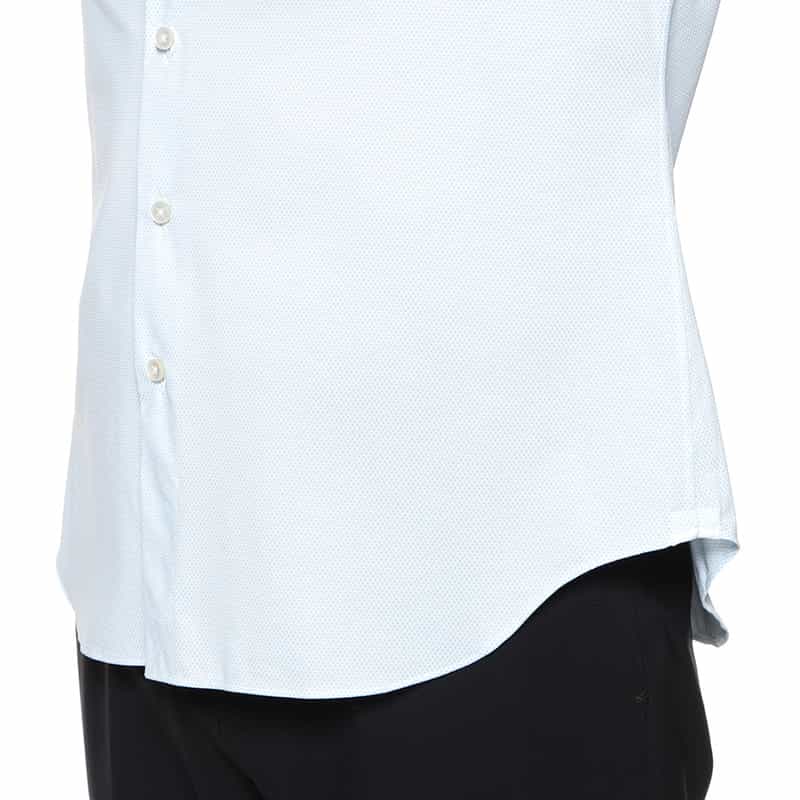XACUS ジャカードシャツ LIGHT BLUE