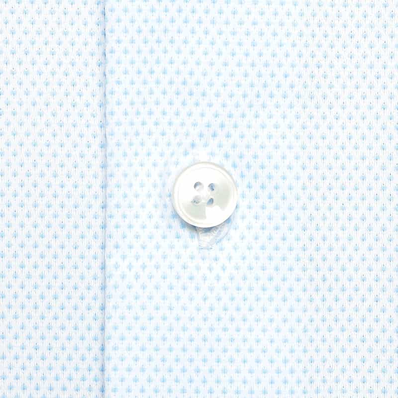 XACUS ジャカードシャツ LIGHT BLUE