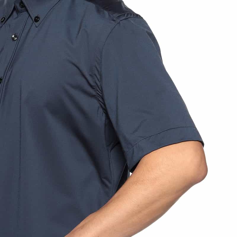 XACUS XACUS＜ザッカス＞バーニーズ　ニューヨーク限定ショートスリーブボタンダウンシャツ NAVY