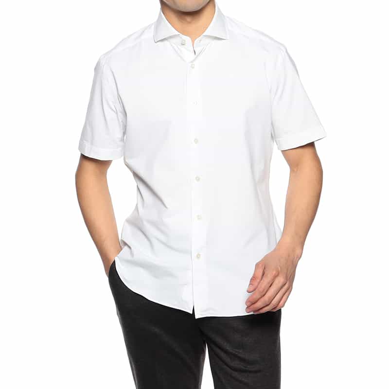 XACUS XACUS＜ザッカス＞バーニーズ　ニューヨーク限定ショートスリーブシャツ WHITE