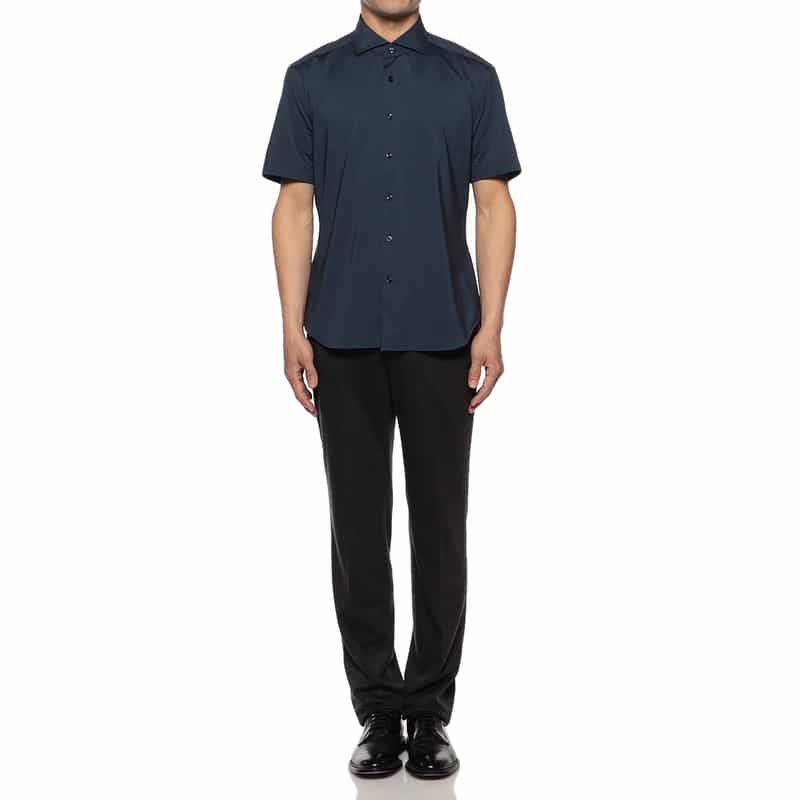 XACUS XACUS＜ザッカス＞バーニーズ　ニューヨーク限定ショートスリーブシャツ NAVY