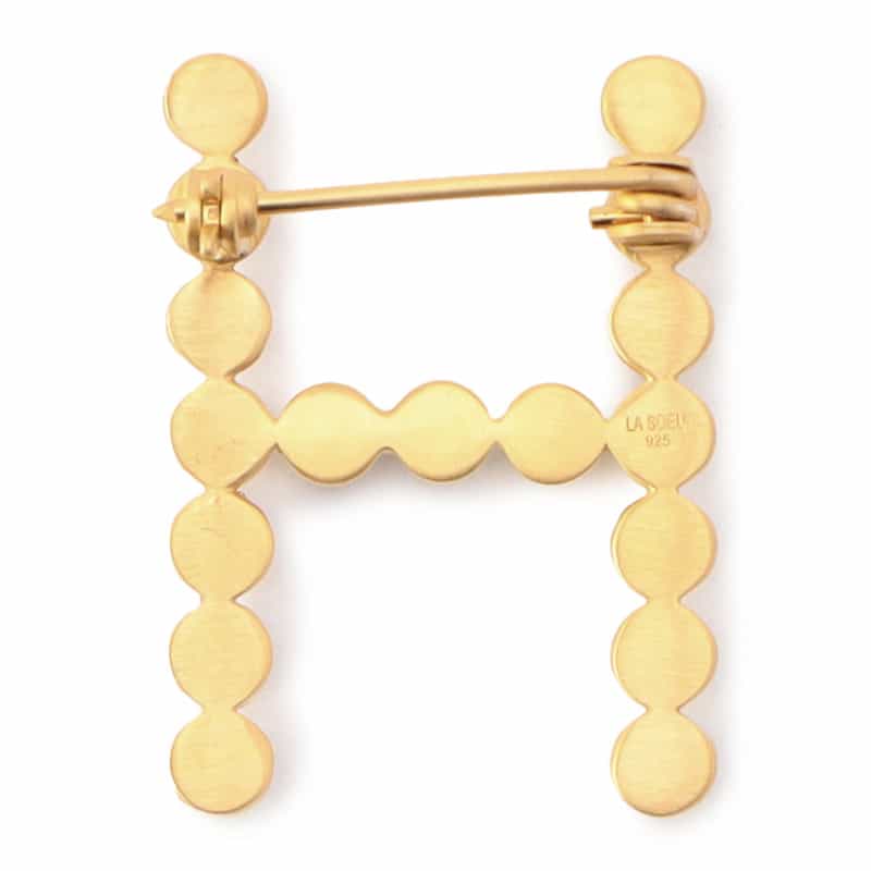 LA SOEUR LA SOEUR＜ラ スール＞ブローチ "H" （パール） NONE