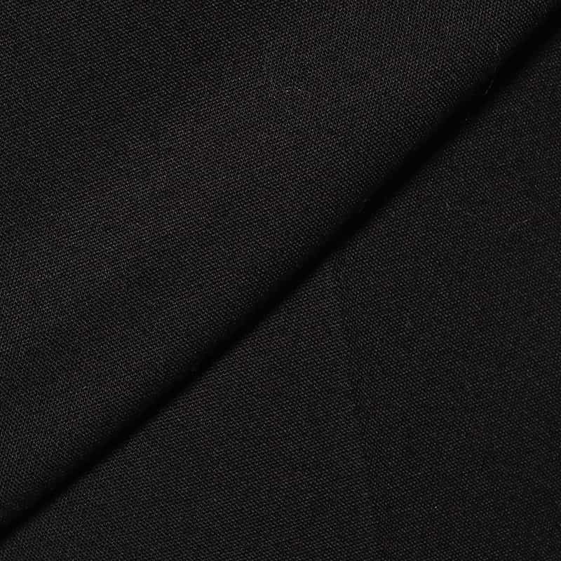 BARNEYS NEW YORK ウォッシャブル ストレートクロップドパンツ BLACK