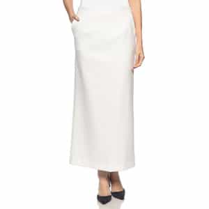 ウォッシャブル スキューバ素材バックスリットロングスカート