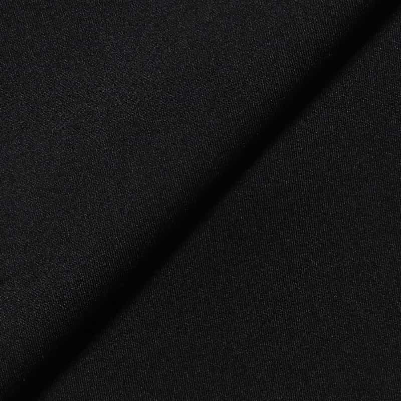 BARNEYS NEW YORK ウォッシャブル スキューバ素材バックスリットロングスカート BLACK