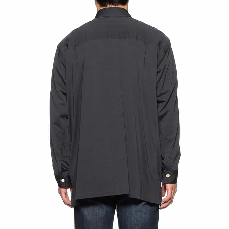 KANEMASA PHIL. バーニーズ ニューヨーク限定ジップアップシャツ DARK GRAY