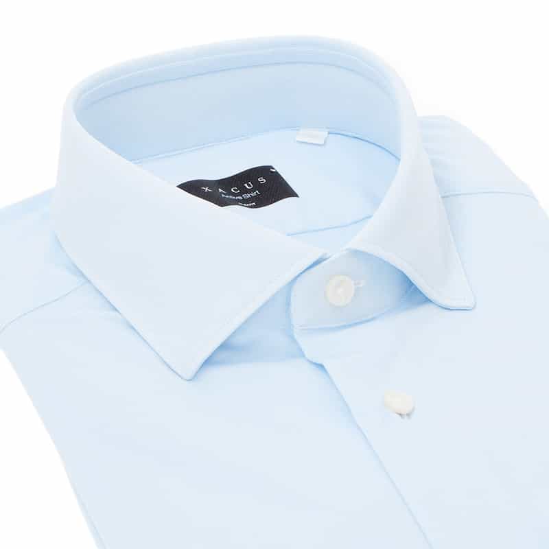 XACUS イージーケアドレスシャツ LIGHT BLUE