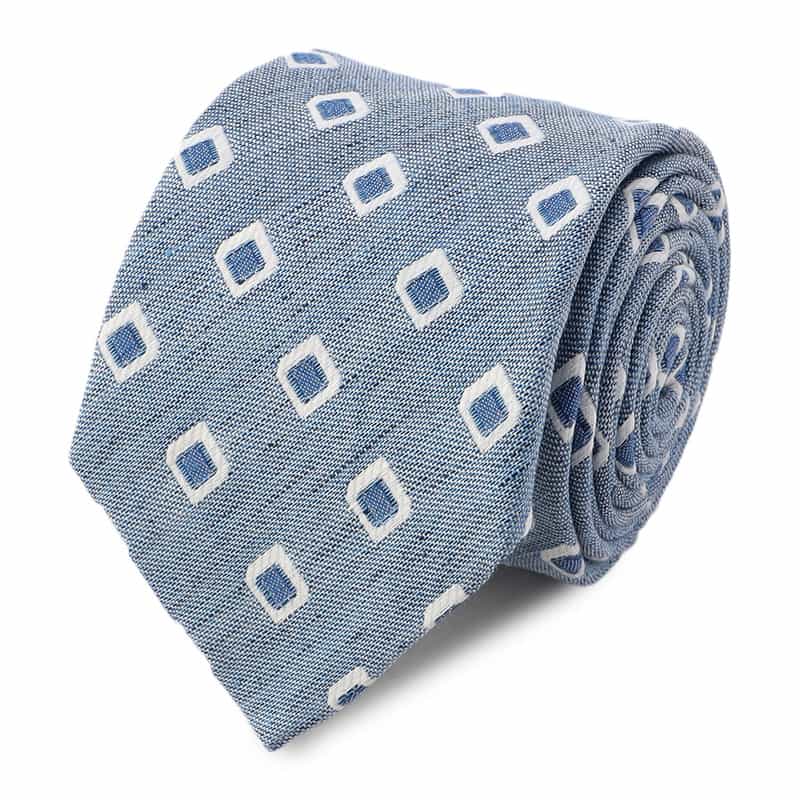 BREUER 小紋柄タイ BLUE
