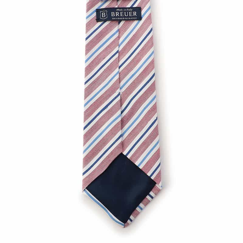 BREUER ストライプ柄タイ PINK