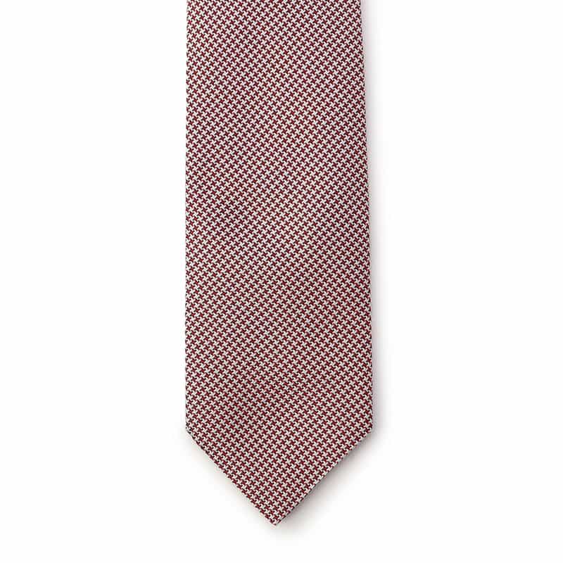 BREUER 千鳥柄タイ RED